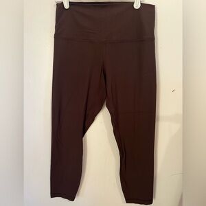 Lululemon Align Ribbed High-Rise Pant - brown color - size 8
